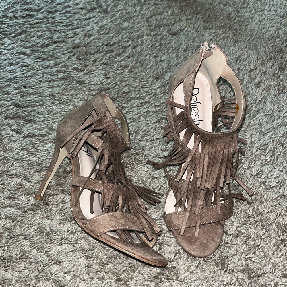 brown heels
